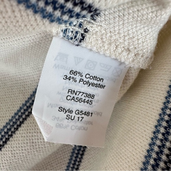 Madewell Short Shirt Dress Stripe V Neck Cotton Blend size XXS - Picture 7 of 7